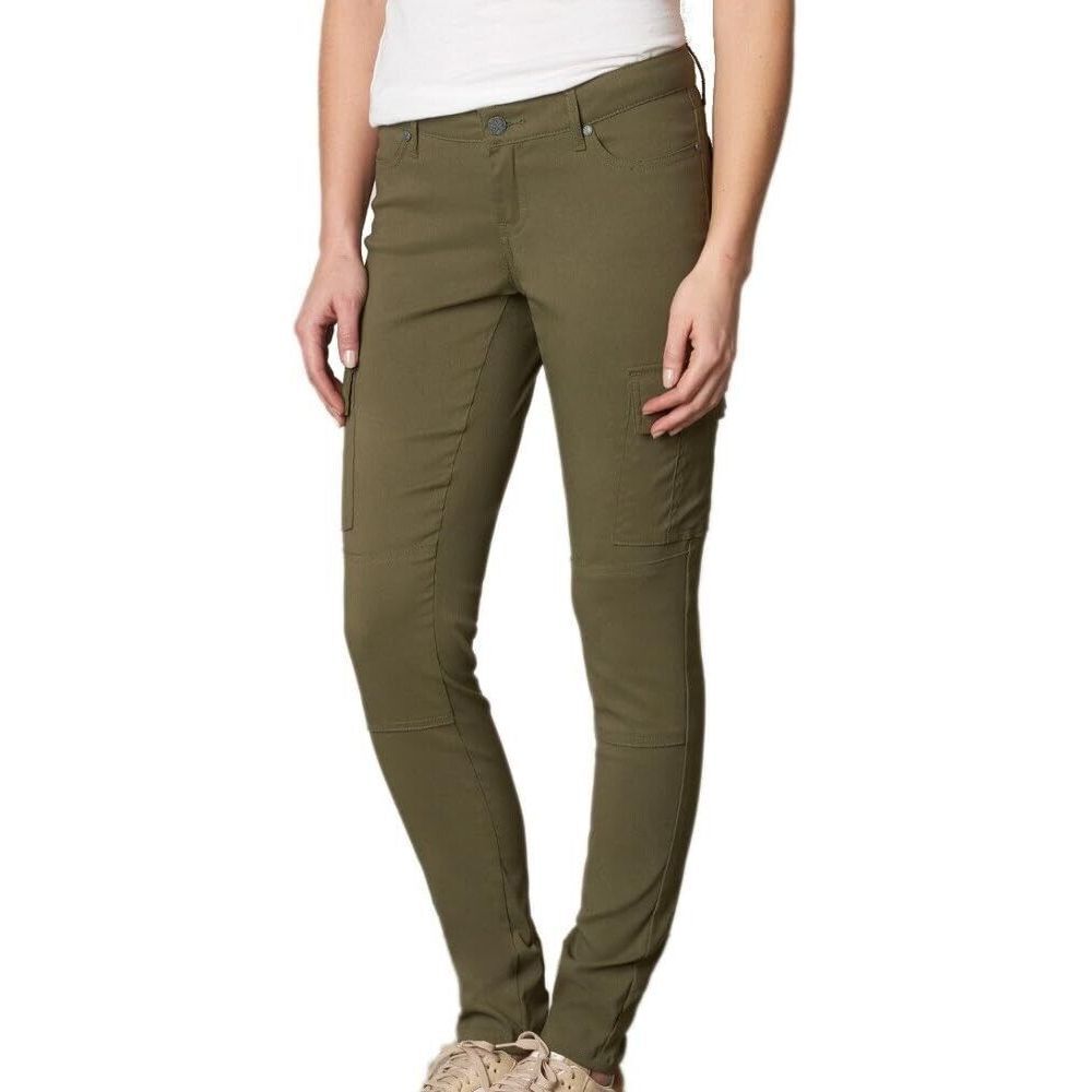 Prana Meme Cargo‎ Pants Womens Size 6 Green Olive Outdoors Hiking Climbing